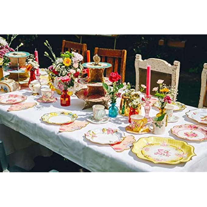 TRULY SCRUMPTIOUS HAPPY BIRTHDAY FLORAL PAPER NAPKIN 20-PACK, MULTICOLOR - Image 4